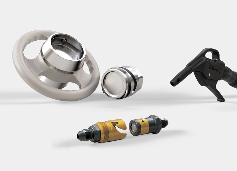 Quick and dry disconnect couplings