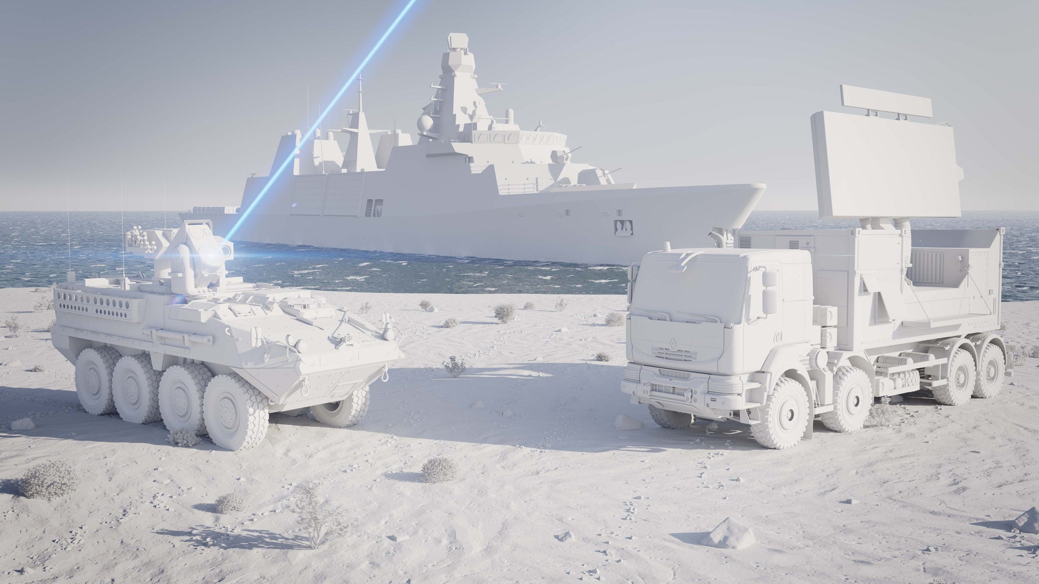 Land vehicle and helicopter