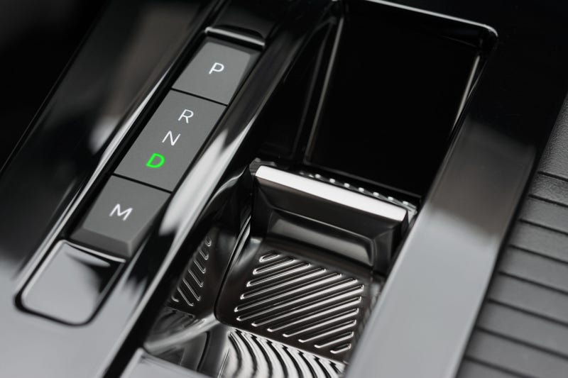 Close up of modern automatic transmission.